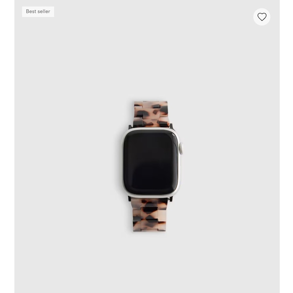 Quince Grey Tortoise Acetate Smartwatch Band 38mm-42mm New in Box